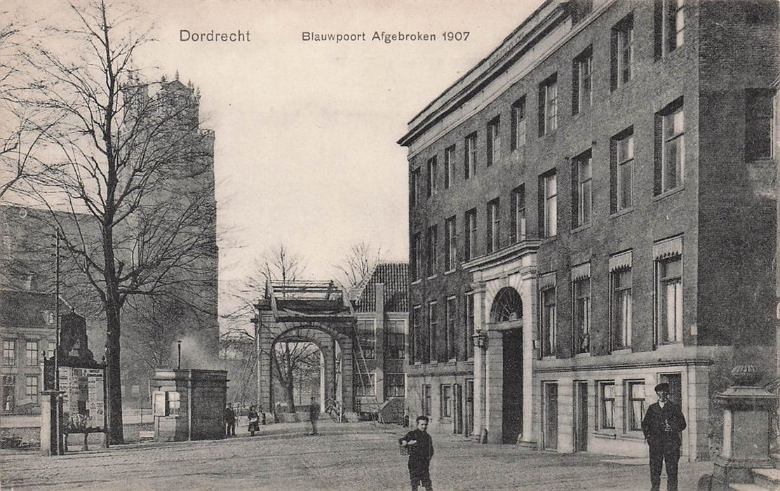 Dordrecht Blauwpoort Afgebroken 1907