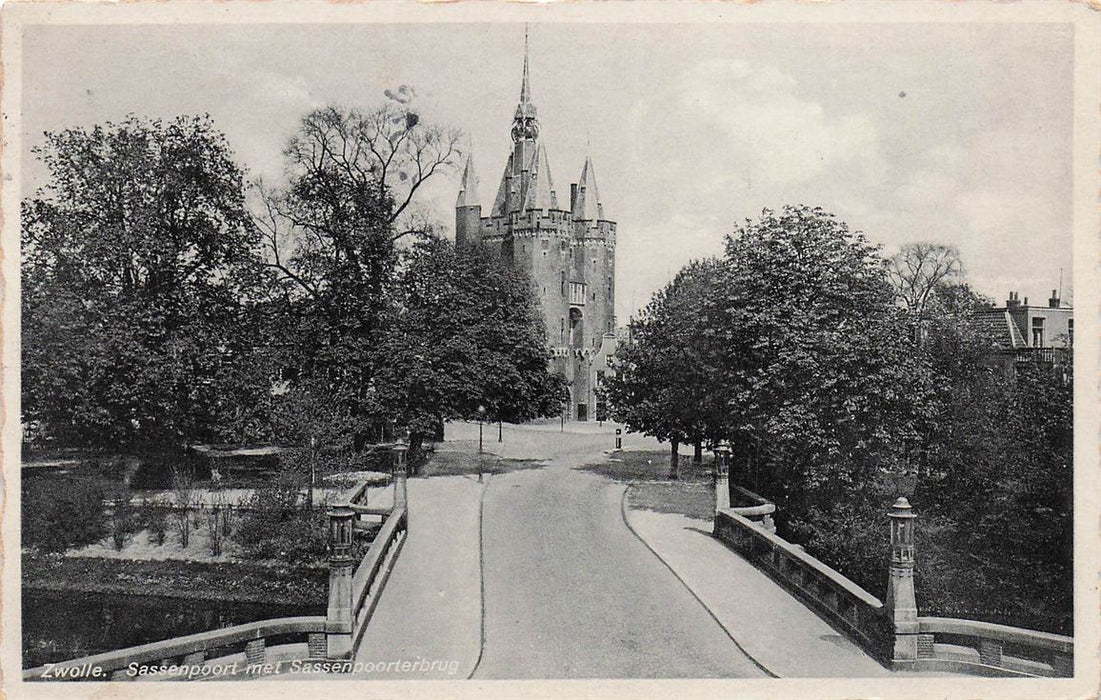 Zwolle Sassenpoort Met Sassenpoorterbrug