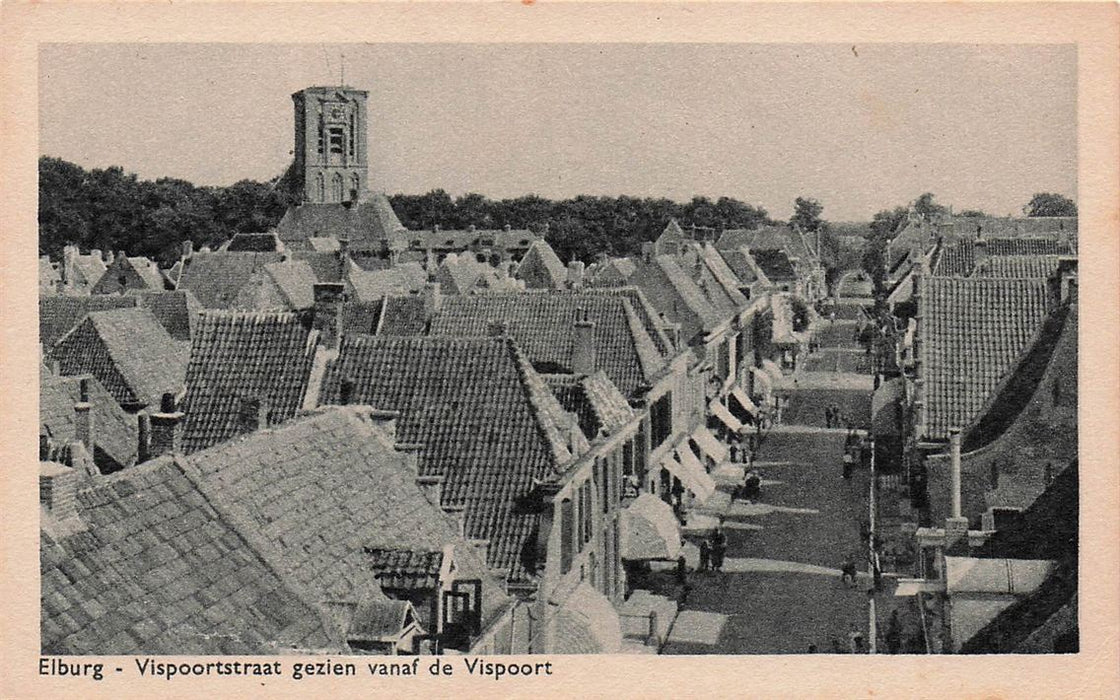 Elburg Vispoortstraat Gezien Vanaf De Vispoort