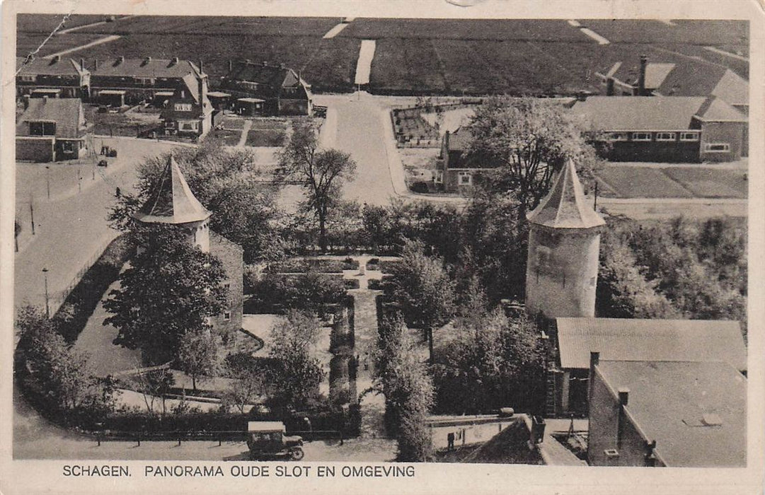 Schagen Panorama Oude Slot En Omgeving