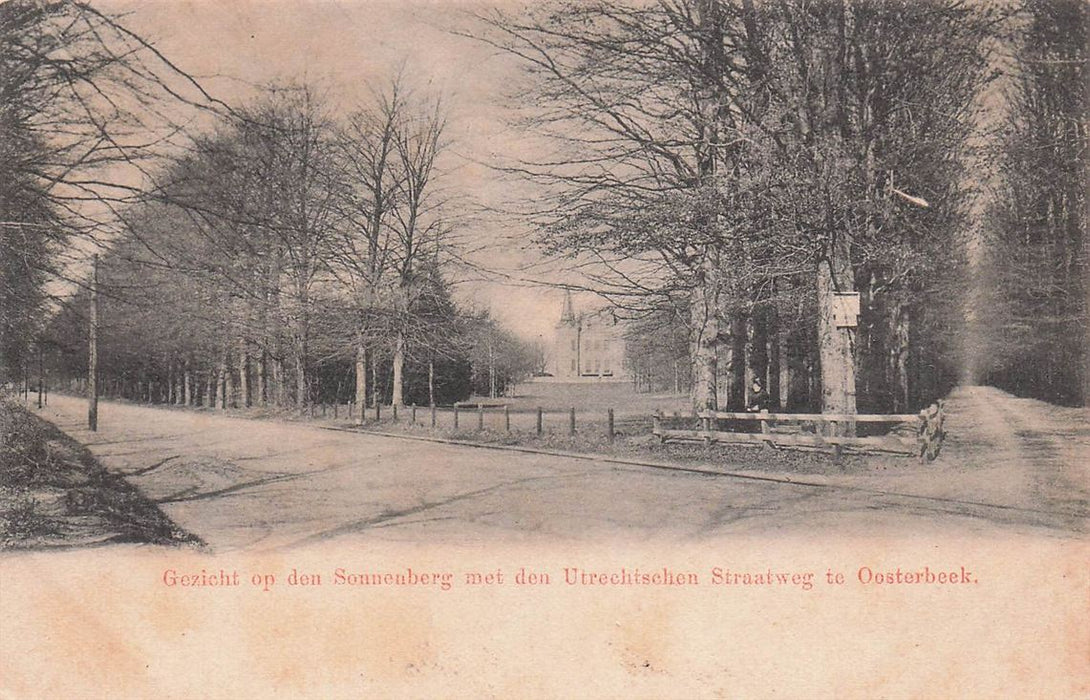 Oosterbeek Gezicht op den Sonnenberg met den Utrechtschen Straatweg