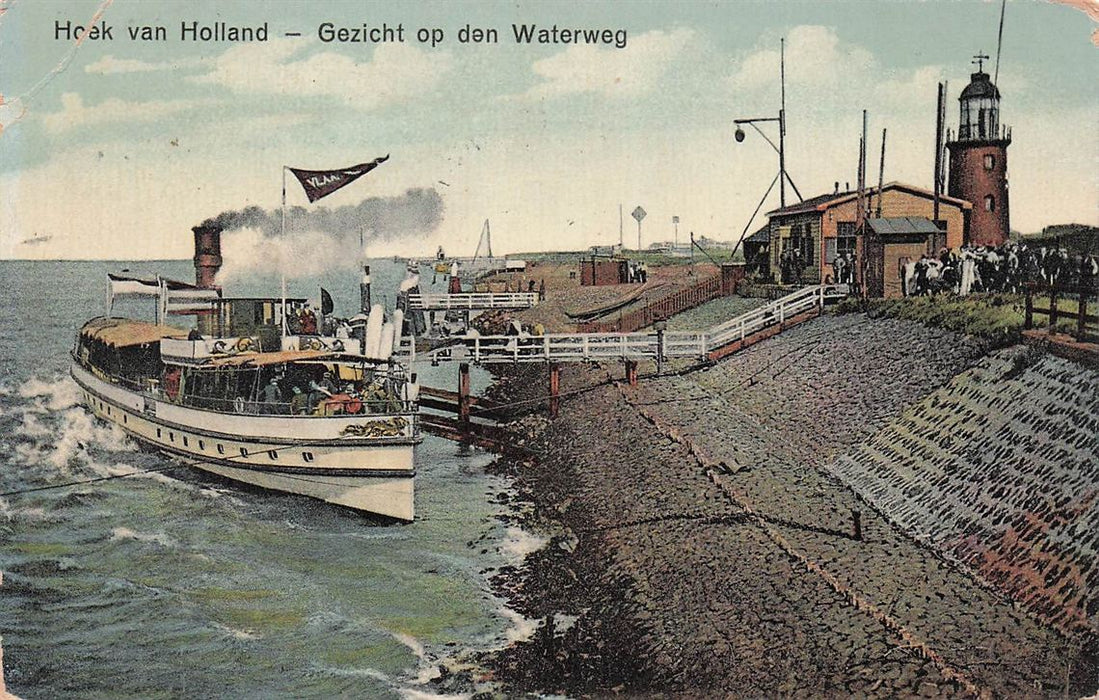 Hoek Van Holland Gezicht Op Den Waterweg