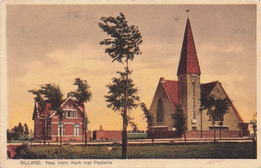 Rilland Ned Herv Kerk Met Pastorie