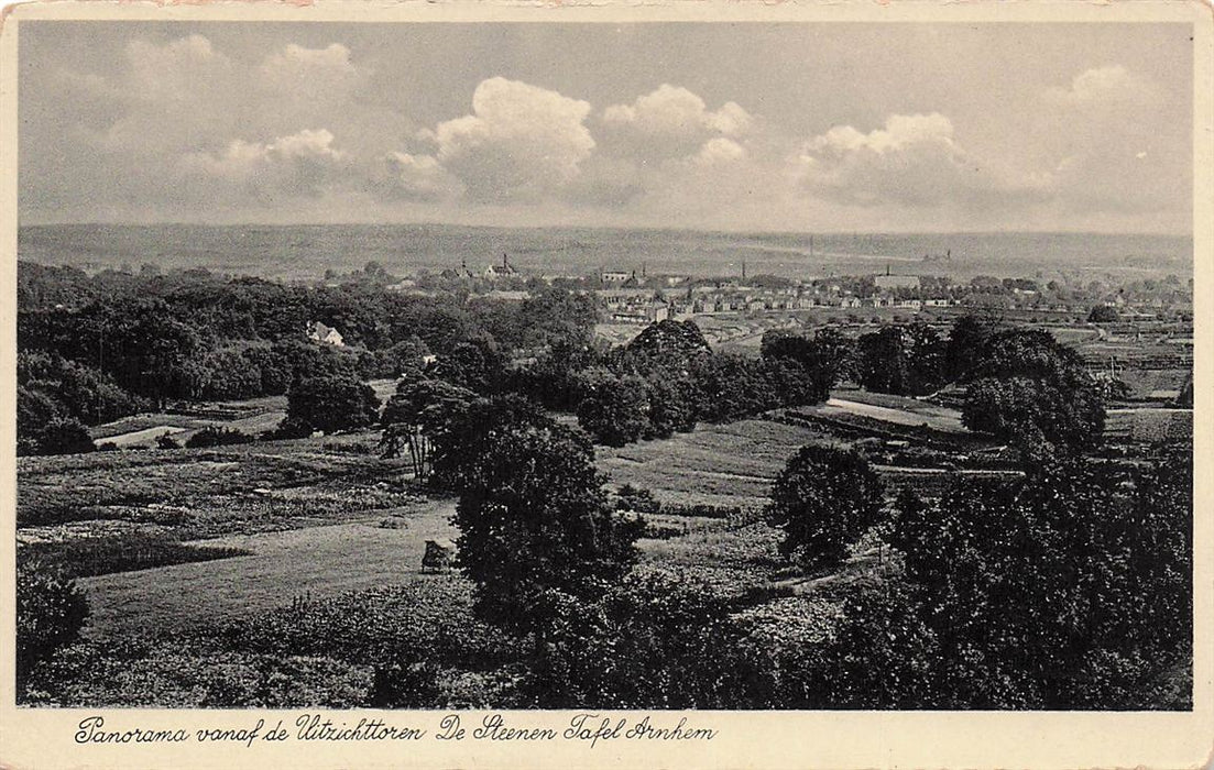 Panorama Vanaf De Uitzichttoren De Steenen Tafel Arnhem