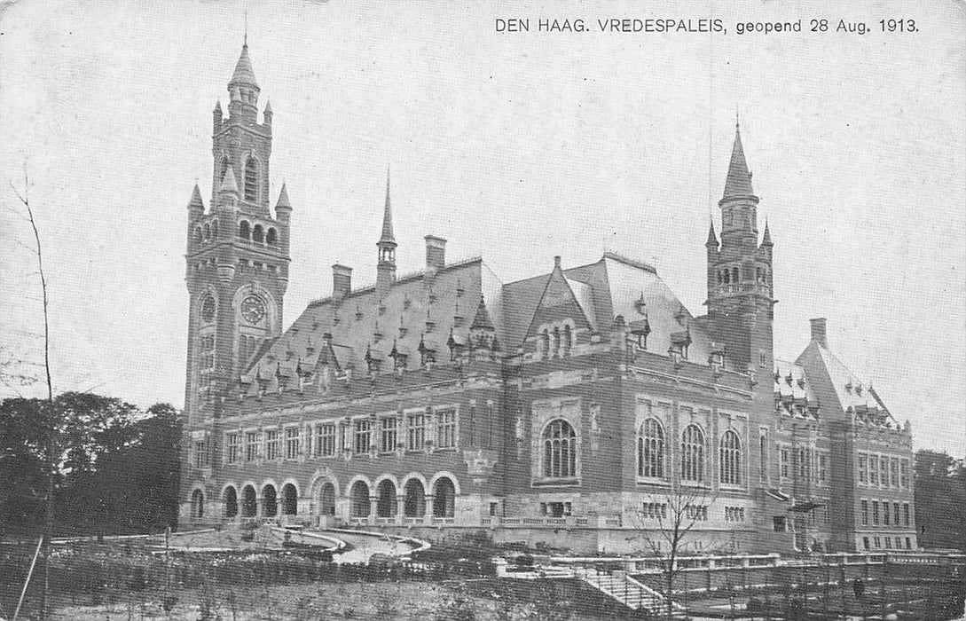 Den Haag Vredespaleis Geopend 28 Aug 1913.