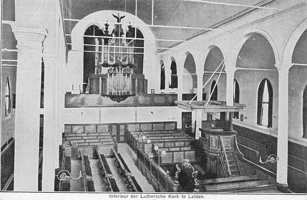 Leiden Interieur Der Luthersche Kerk