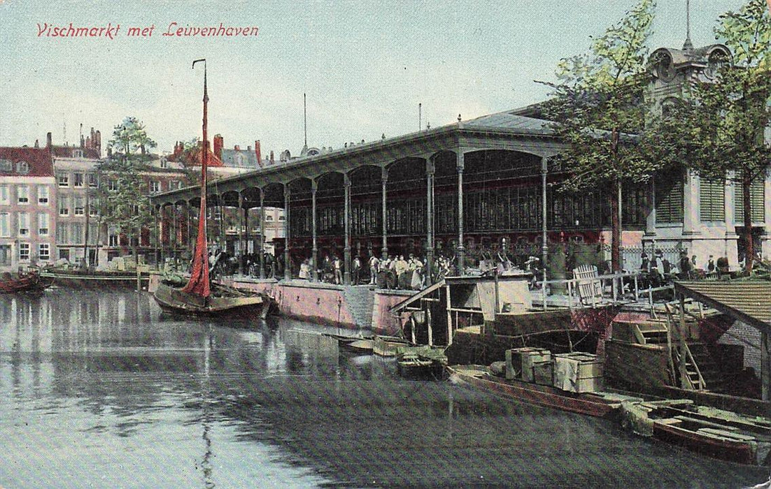 Rotterdam Vischmarkt Met Leuvenhaven
