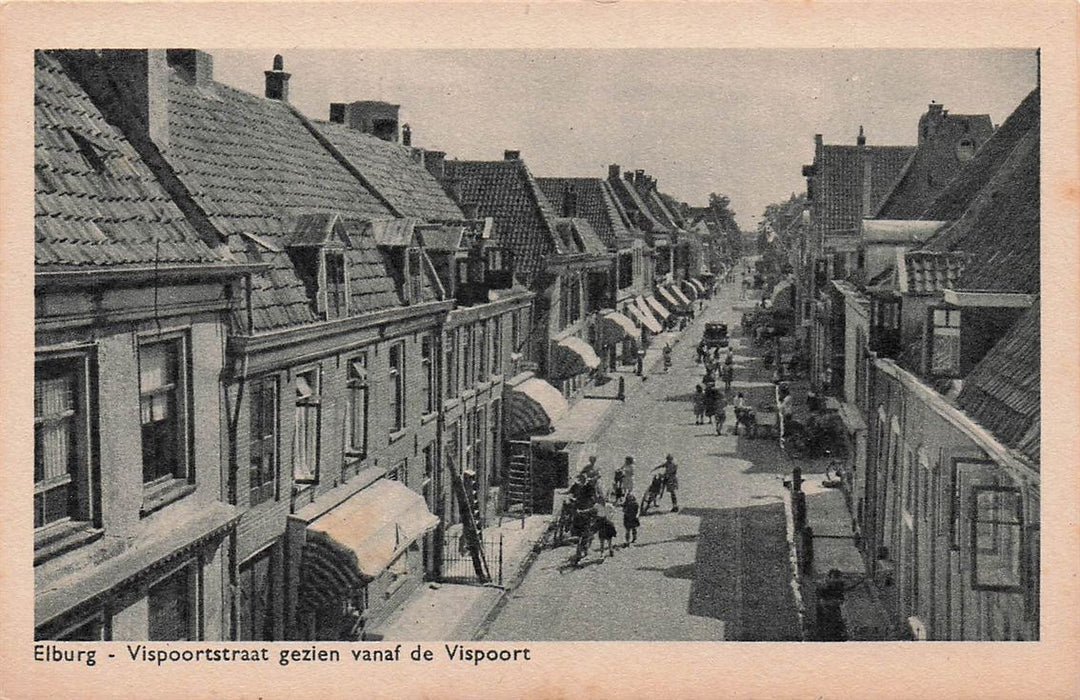 Elburg Vispoortstraat Gezien Vanaf De Vispoort