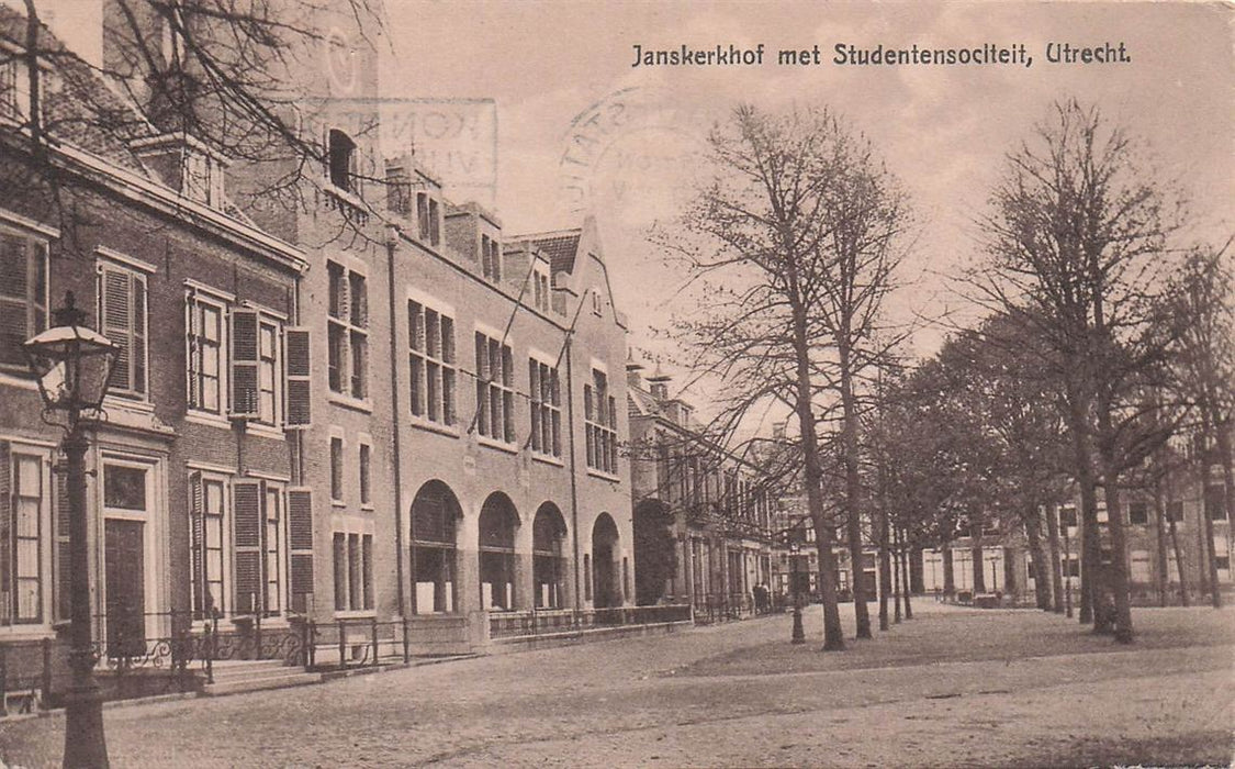 Janskerkhof Met Studentensociteit Utrecht