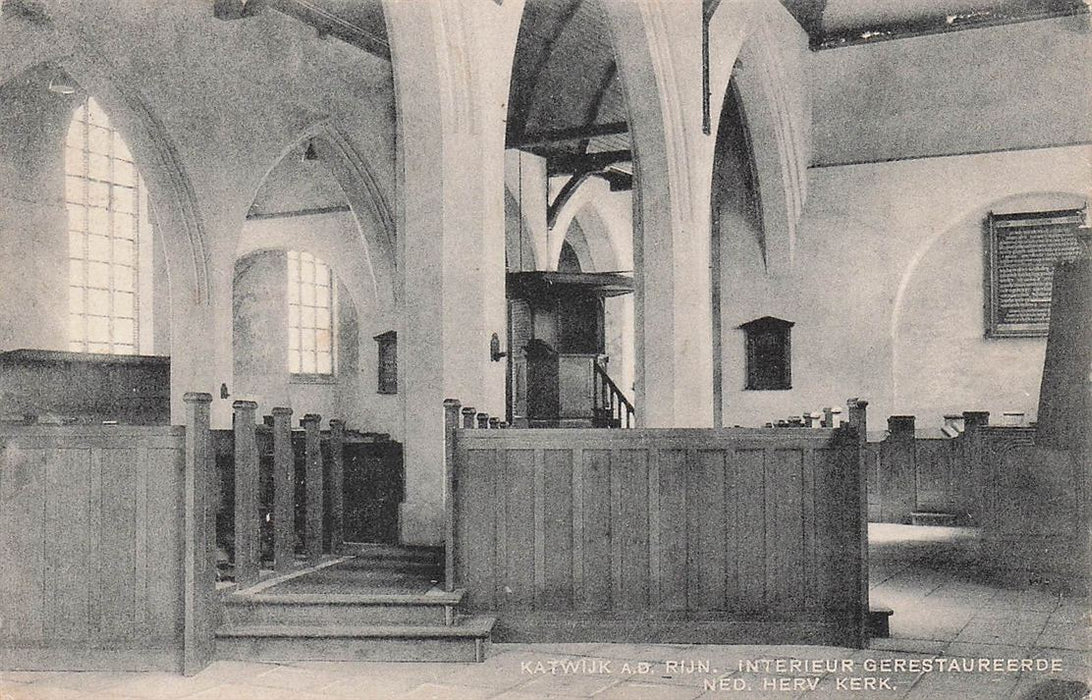 Katwijk A.D Rijn Interieur Gerestaureerde Ned Herv Kerk