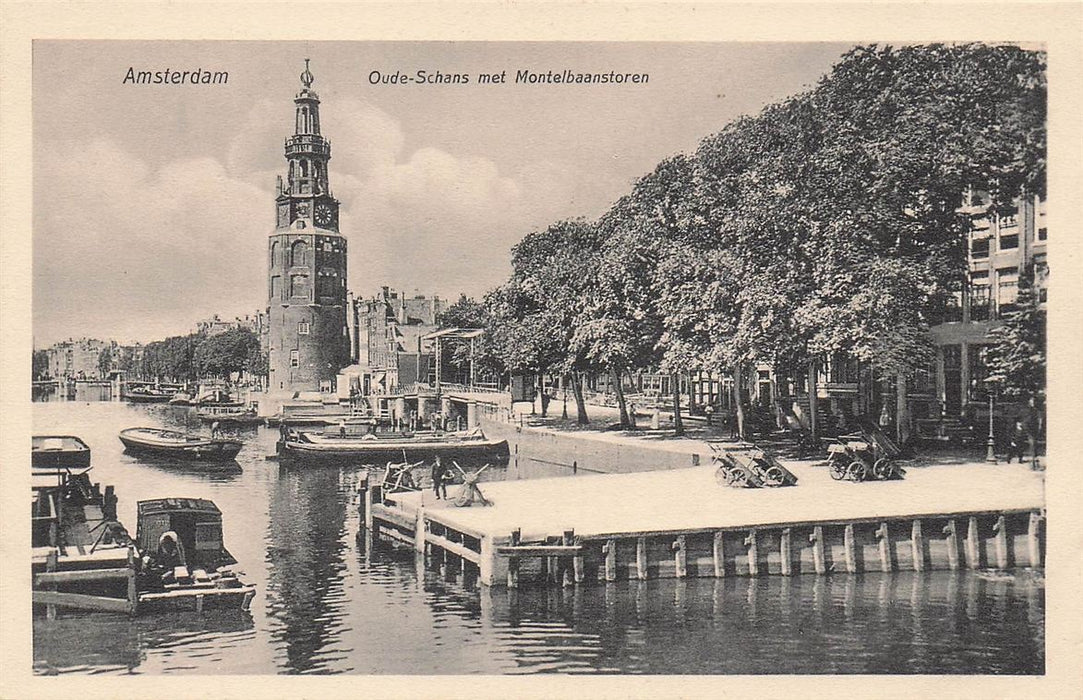 Amsterdam Oude-Schans Met Montelbaanstoren