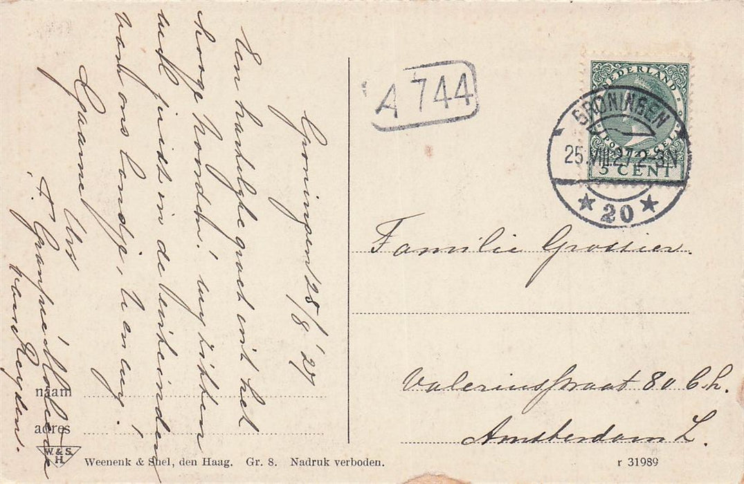 Groningen Groote Markt Met Stadhuis