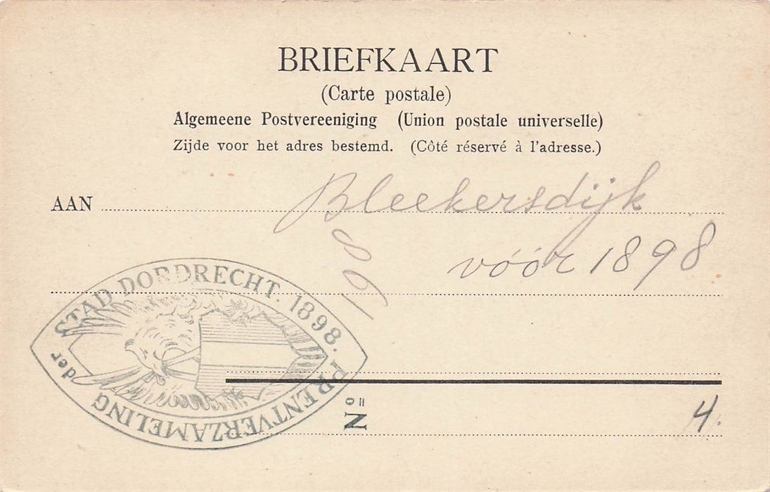 Dordrecht Bleekersdyk Voor 1898