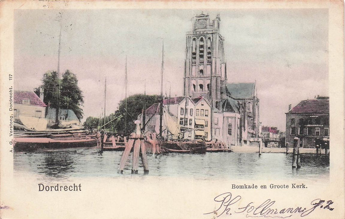 Dordrecht Bomkade En Groote Kerk