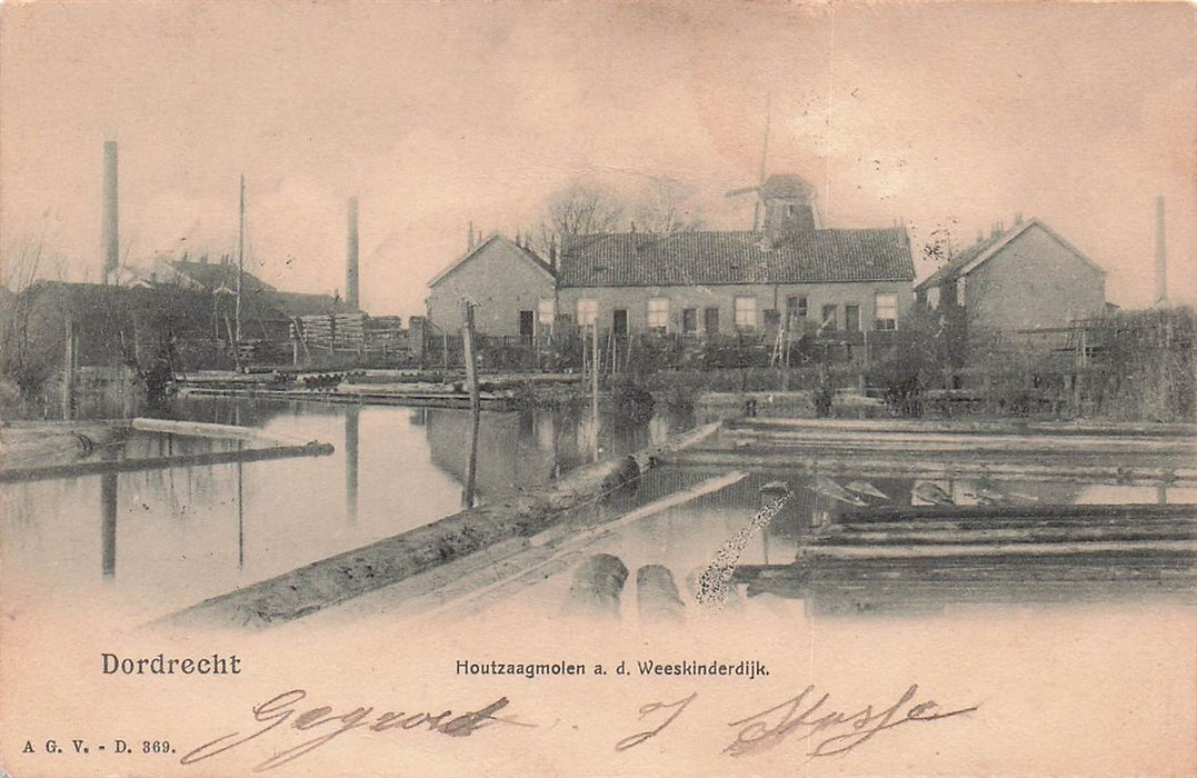 Dordrecht Houtzaagmolen ad Weeskinderdijk