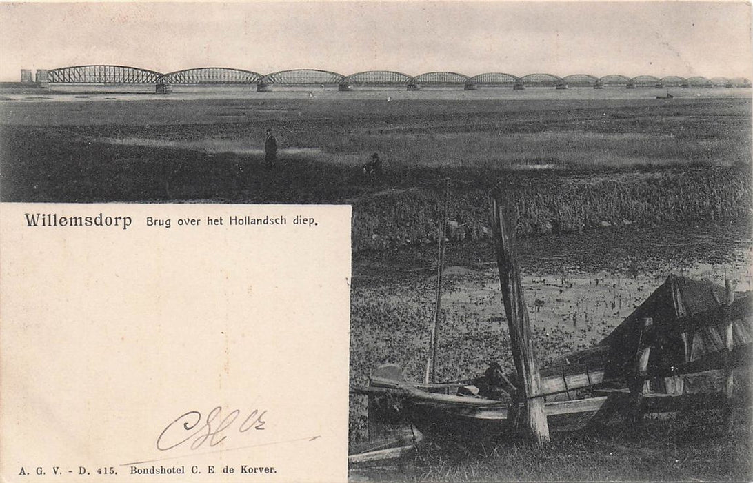 Willemsdorp Brug Over Het Hollandsch Diep.
