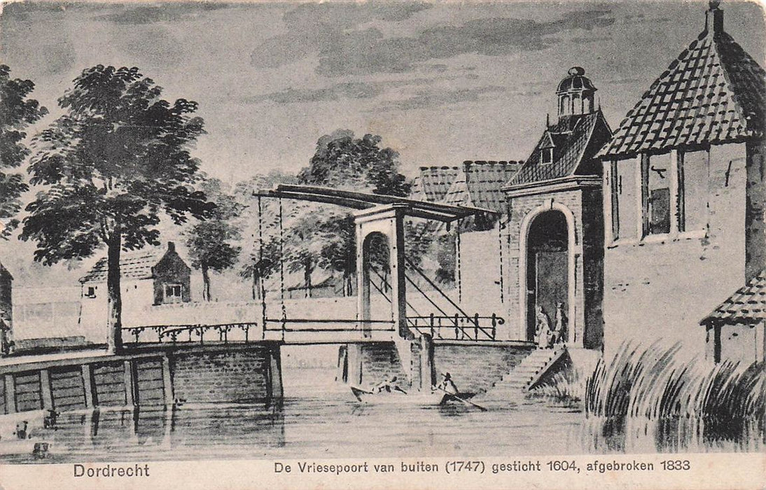 Dordrecht De Vriesepoort Van Buiten (1747)