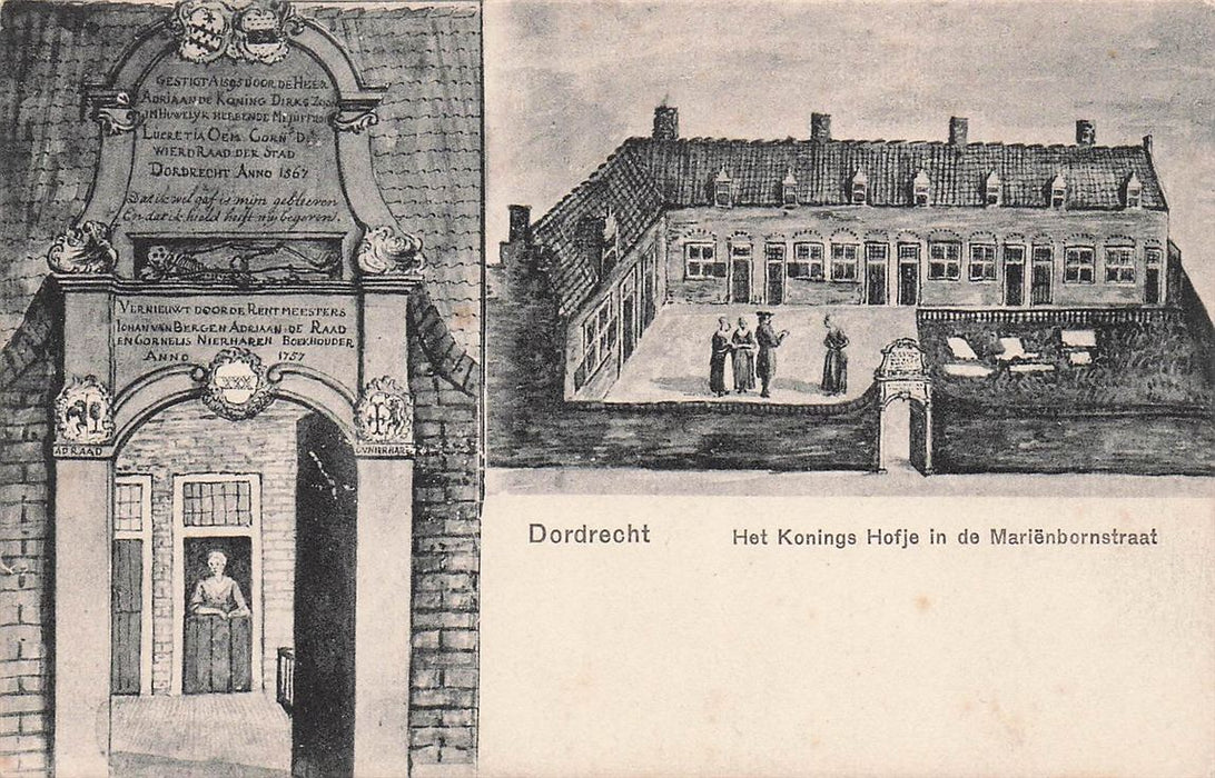 Dordrecht Het Konings Hofje In De Marienbornstraat