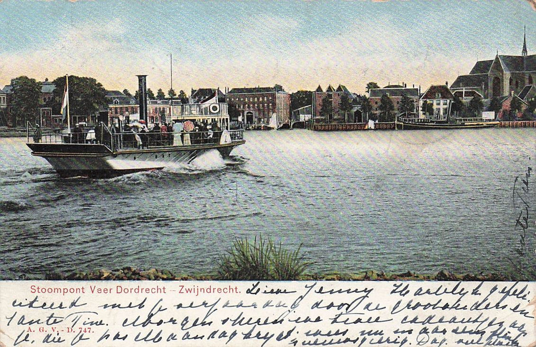 Stoompont Veer Dordrecht-Zwijndrecht.