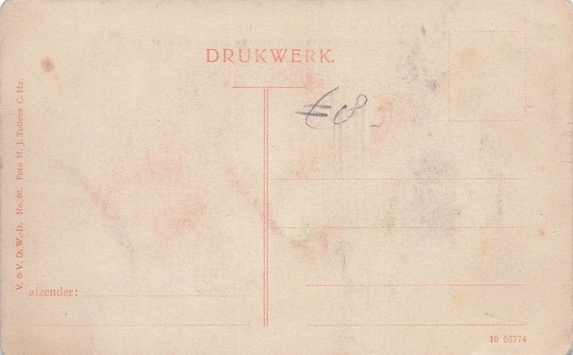 Dordrecht Gezicht Op Zwijndrecht Van De Groote Kerk