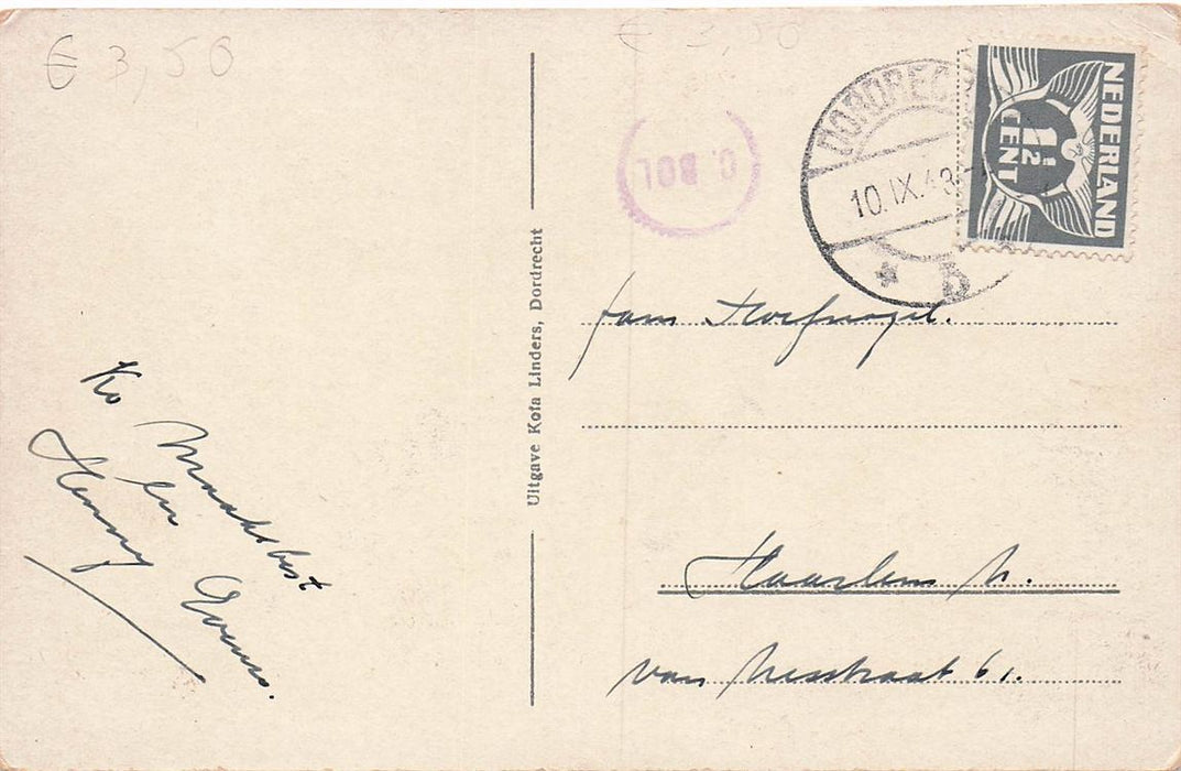 Dordrecht Gezicht Op Merwede