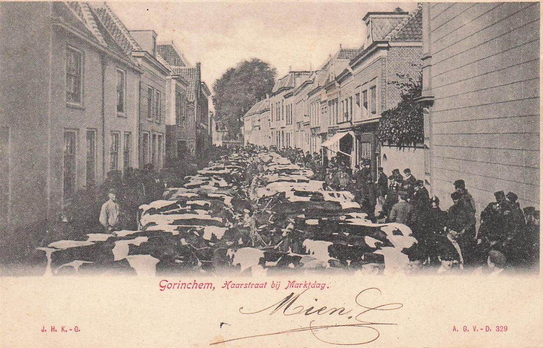Gorinchem Haarstraat Bij Marktdag.