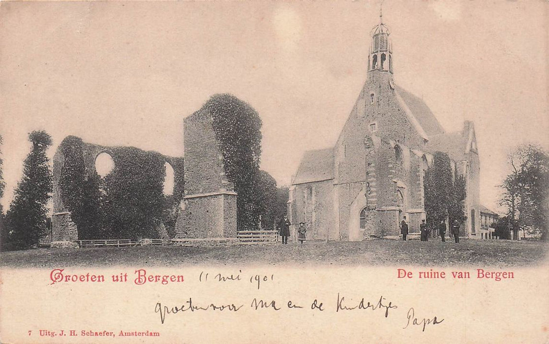 Groeten Uit Bergen De Ruine Van Bergen