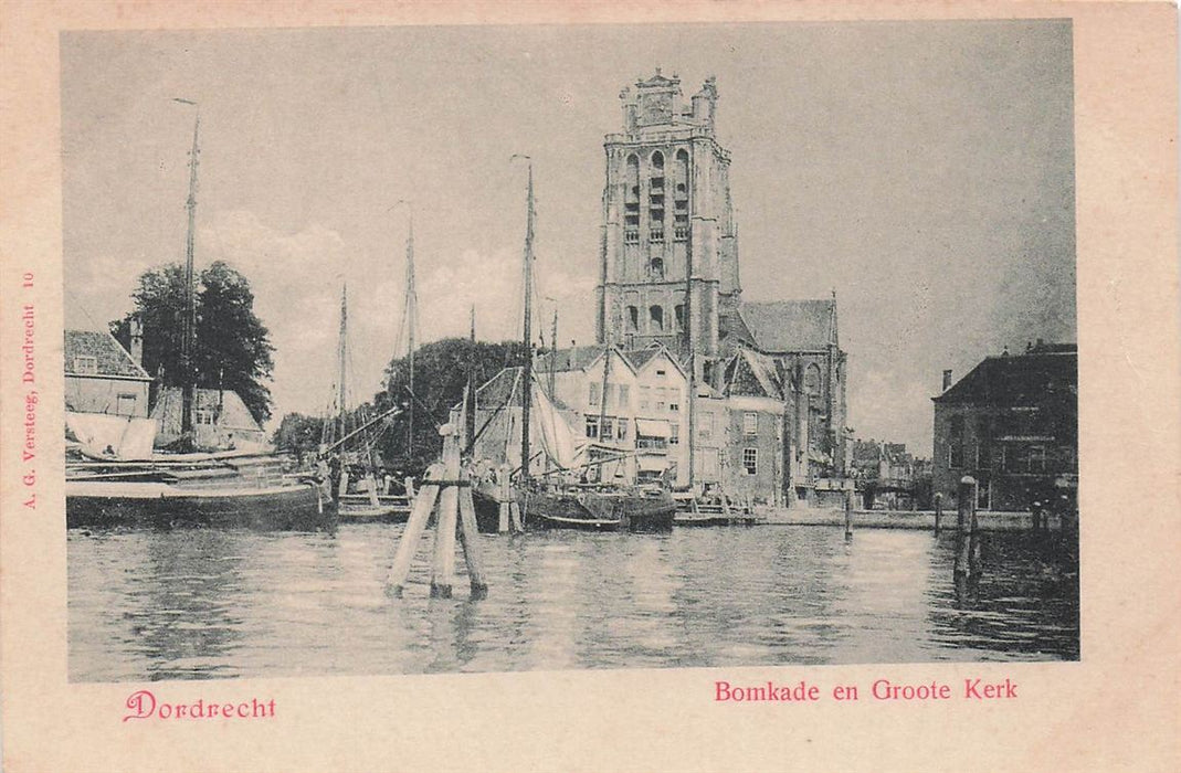 Dordrecht Bomkade En Groote Kerk