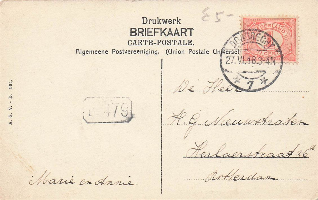 Dordrecht Dubbeldamsche Weg Voor 1908.