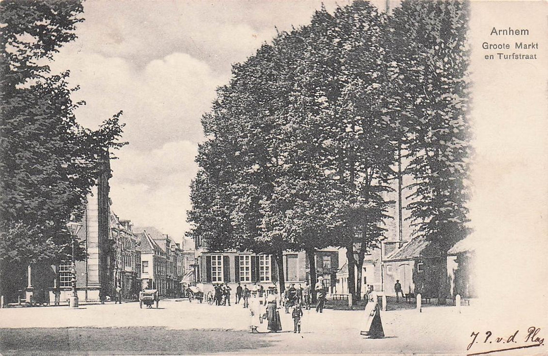 Arnhem Groote Markt En Turfstraat