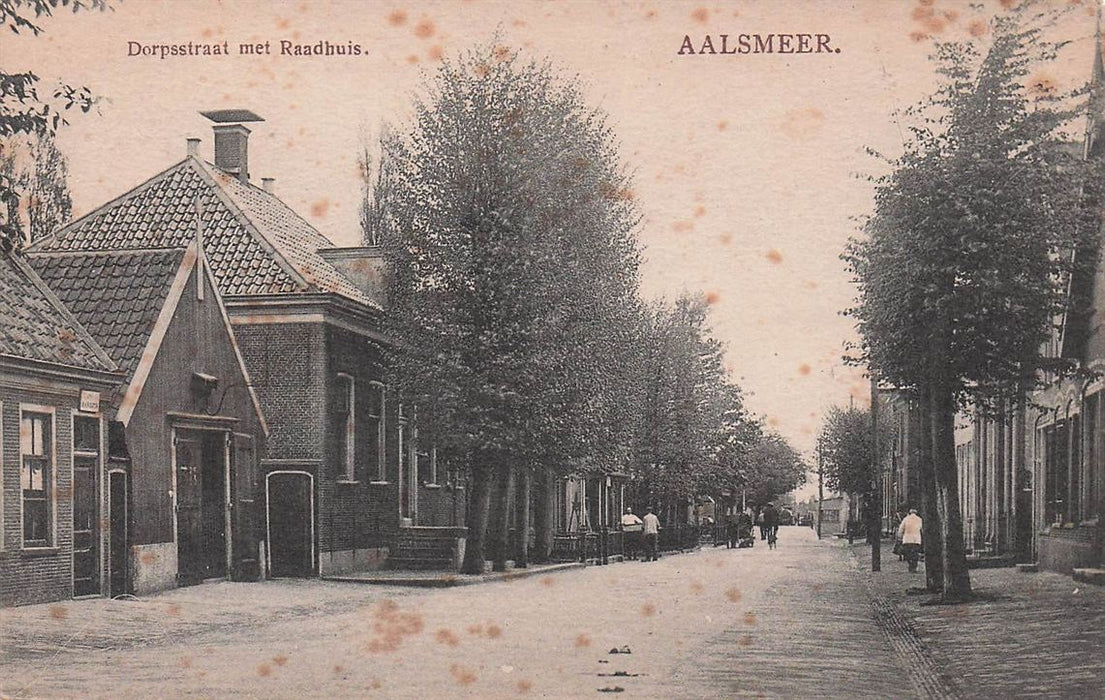 Dorpsstraat Met Raadhuis Aalsmeer