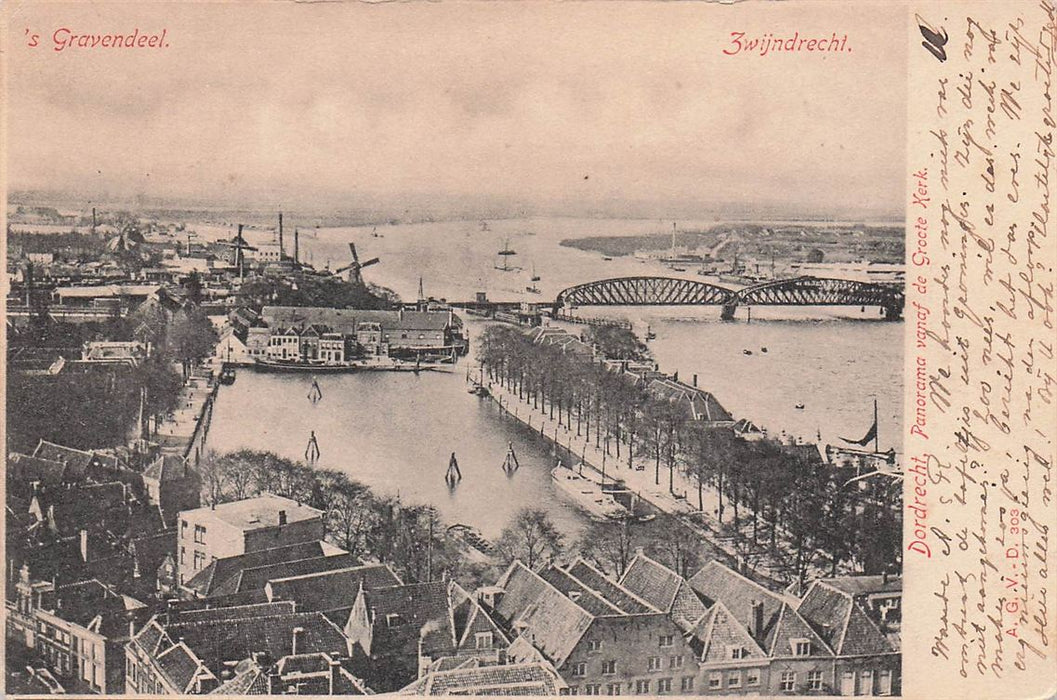 s Gravendeel Zwijndrecht Dordrecht Panorama Vanaf De Groote Kerk