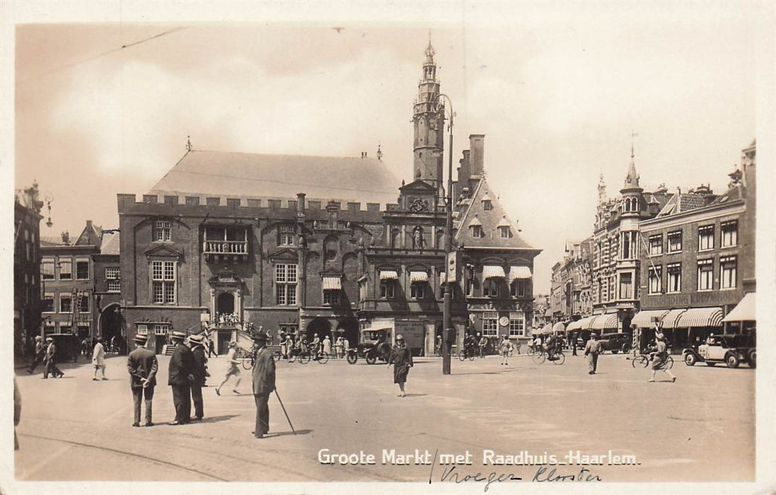 Haarlem Groote Markt Met Raadhuis