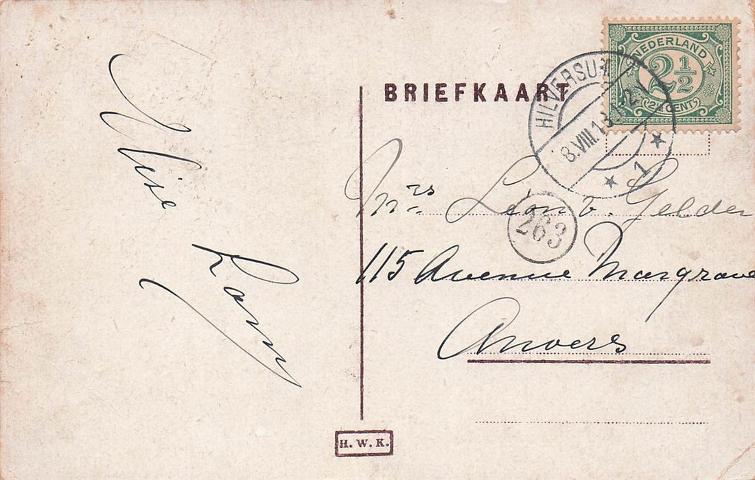 Hilversum Emmastraat Met Wilhelminaboom.