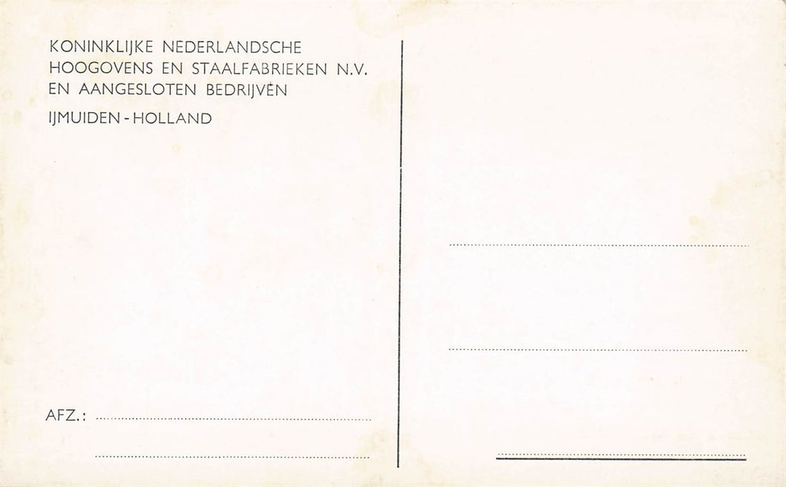 Hoogovens En Staalfabrieken Ijmuiden