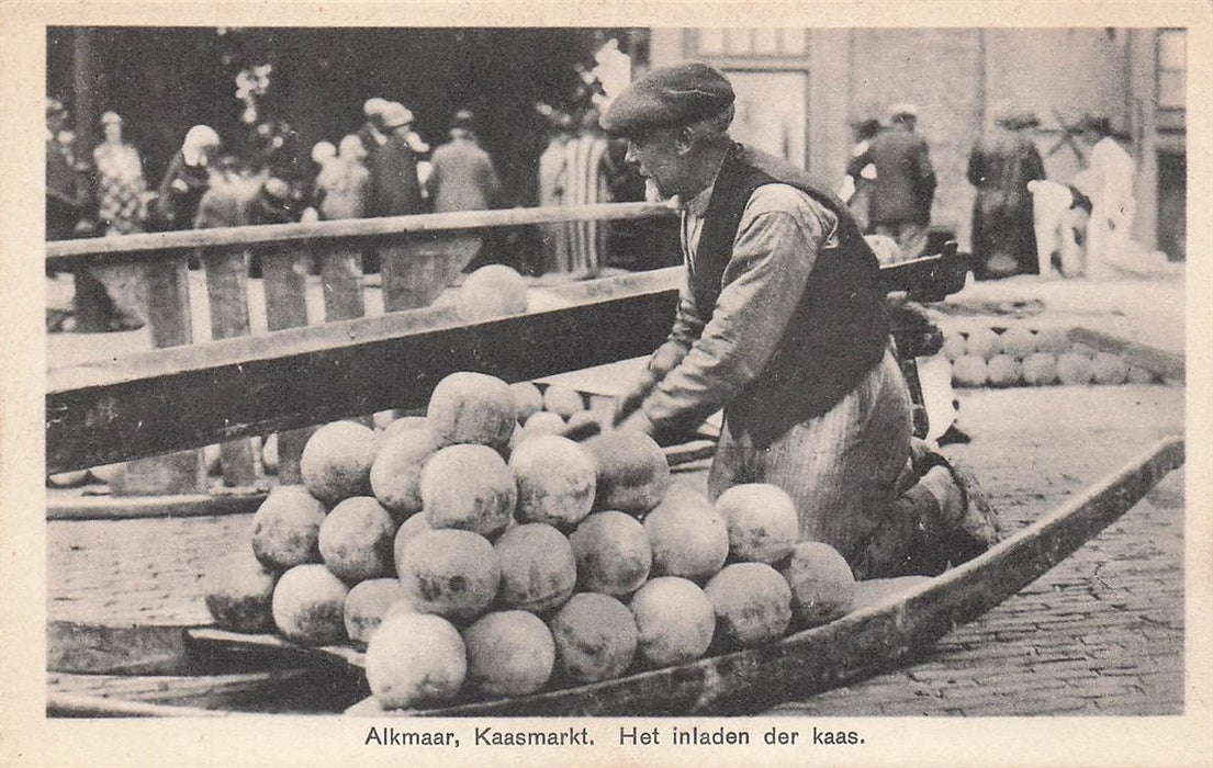 Alkmaar Kaasmarkt Het Inladen Der Kaas