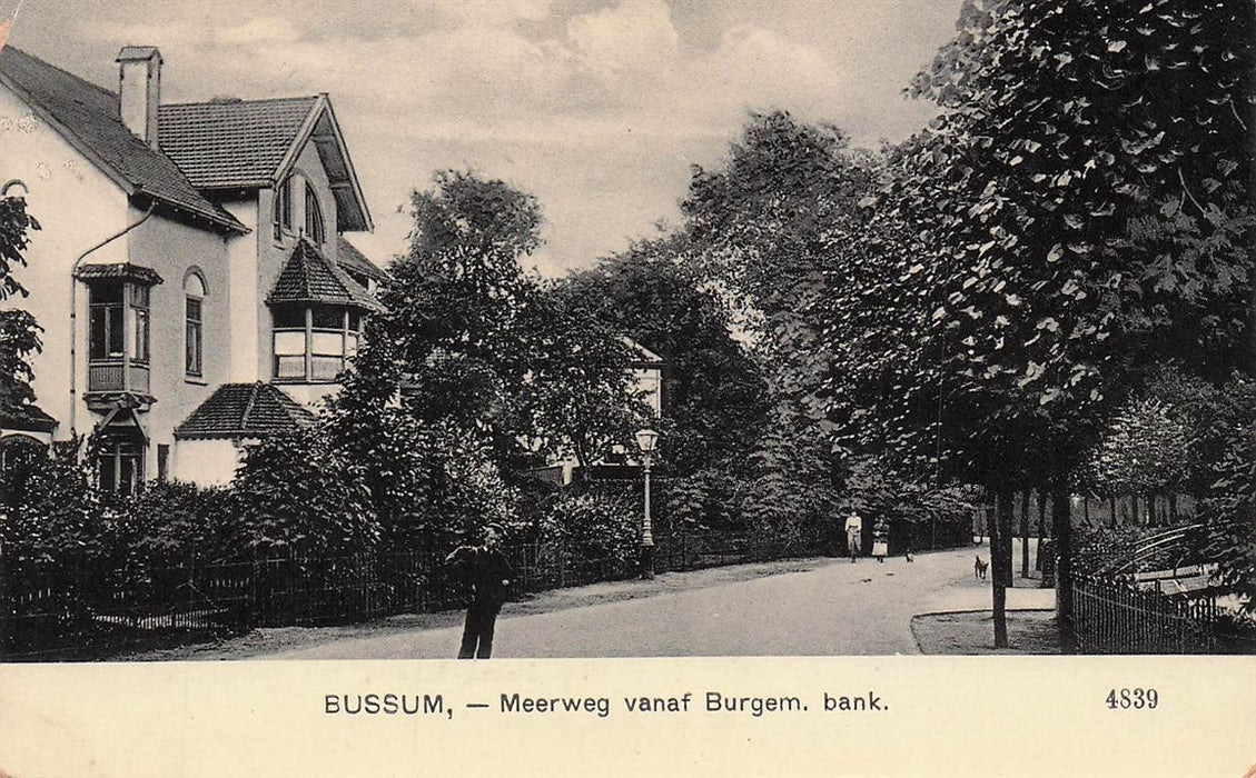 Bussum Meerweg Vanaf Burgem Bank