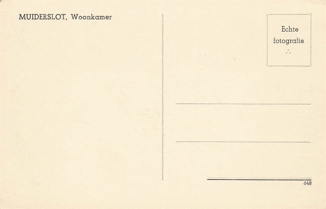 Muiderslot Woonkamer