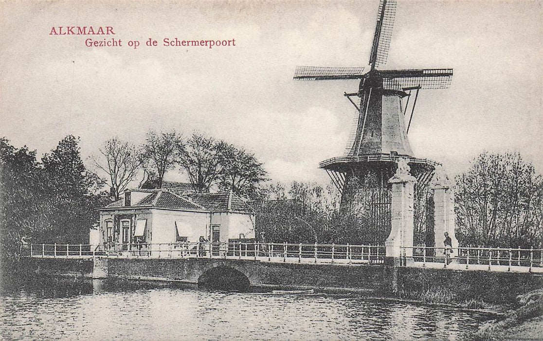 Alkmaar Gezicht Op De Schermerpoort