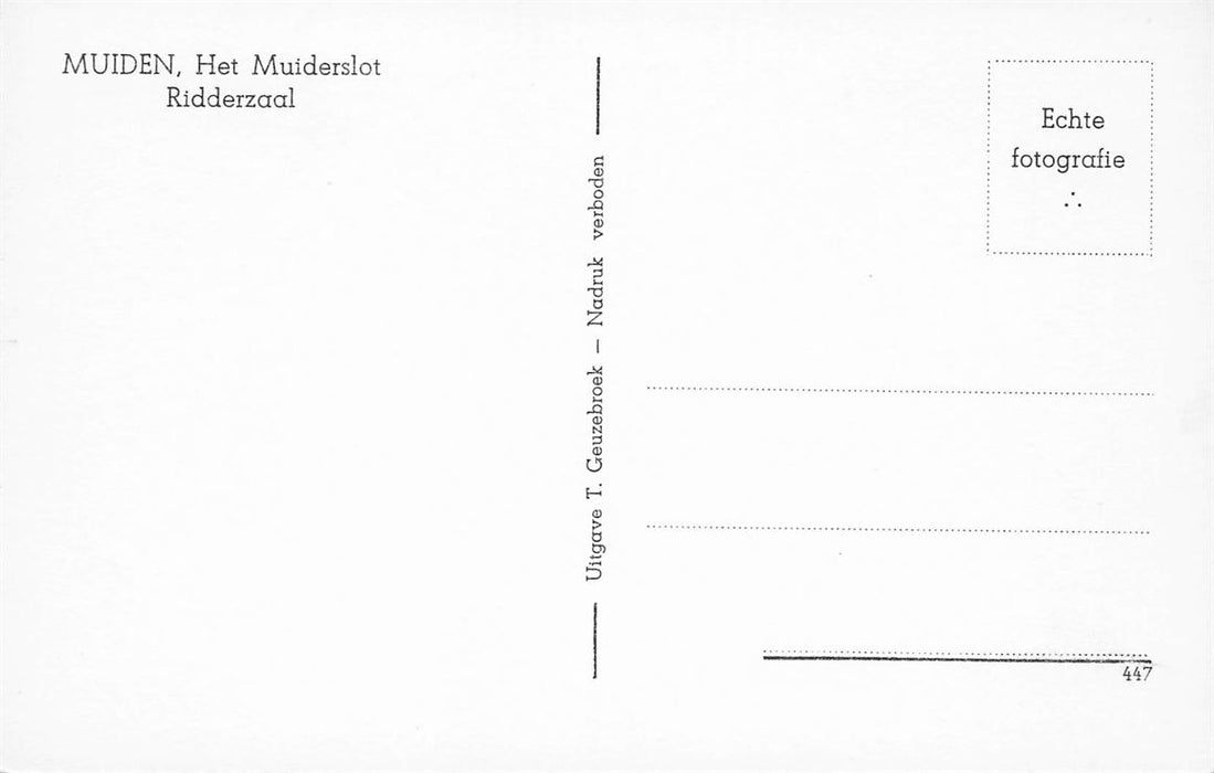 Muiden Het Muiderslot Ridderzaal