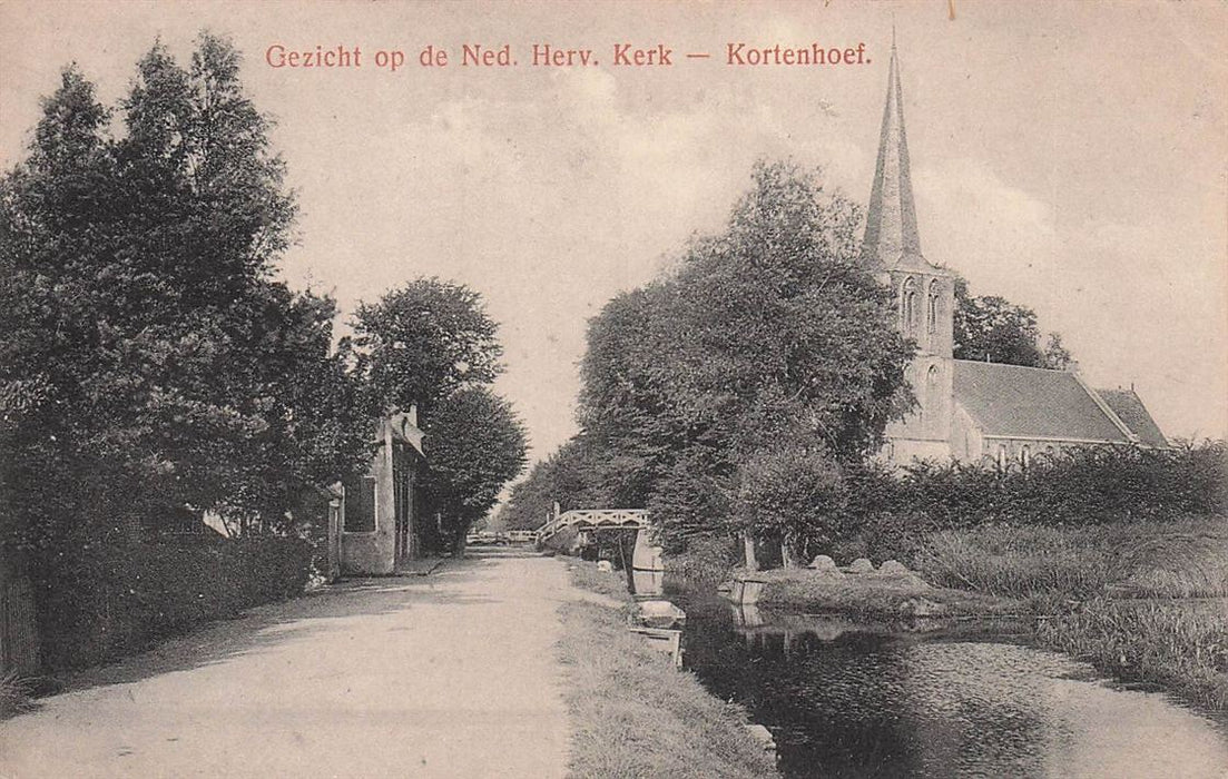 Kortenhoef Gezicht Op De Ned Herv Kerk