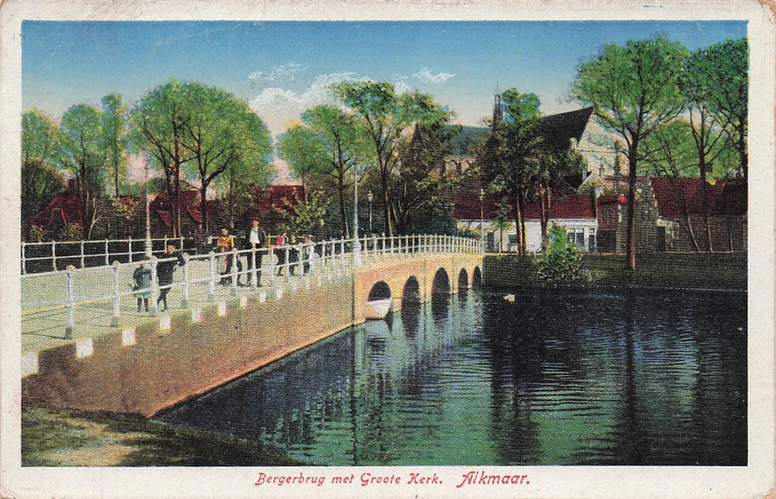 Bergerbrug Met Groote Kerk Alkmaar