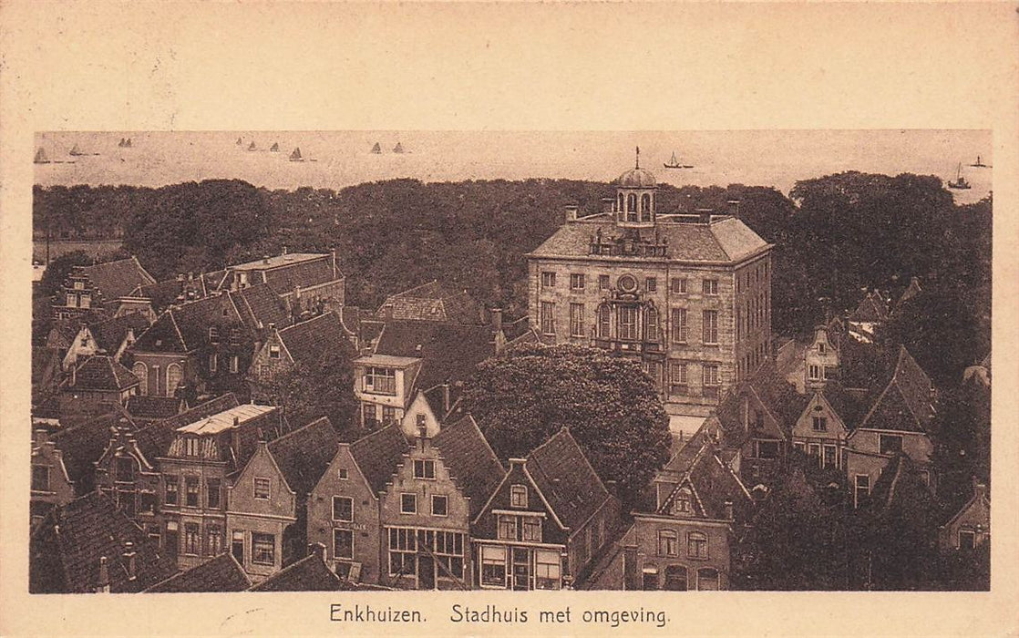 Enkhuizen Stadhuis Met Omgeving