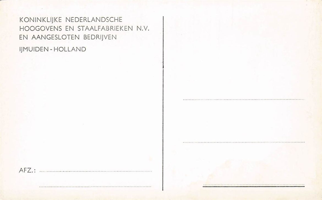 Ijmuiden Hoogovens En Staalfabrieken