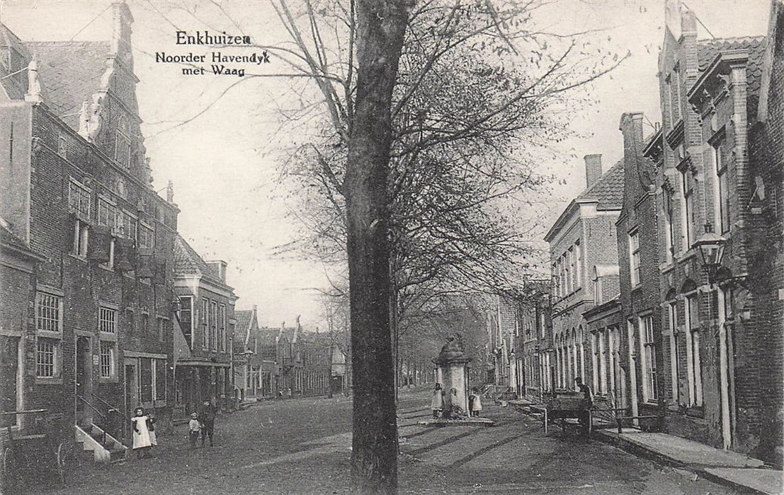 Enkhuizen Noorder Havendyk Met Waag