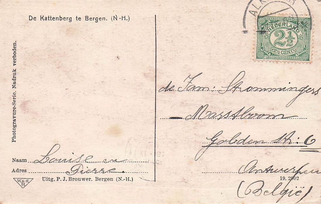 De Kattenberg Te Bergen (N-H.)