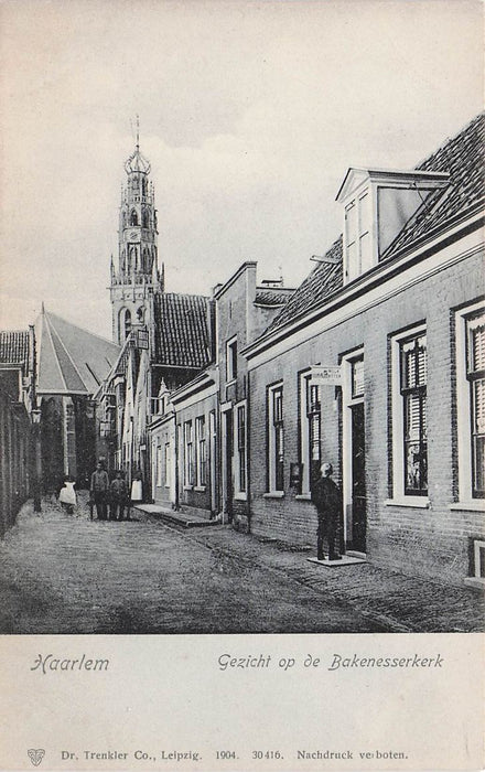 Haarlem Gezicht Op De Bakenesserkerk