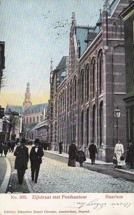 Zijlstraat Met Postkantoor Haarlem