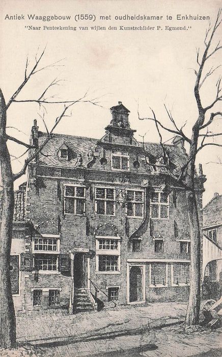 Enkhuizen Antiek Waaggebouw (1559) Met Oudheidskamer