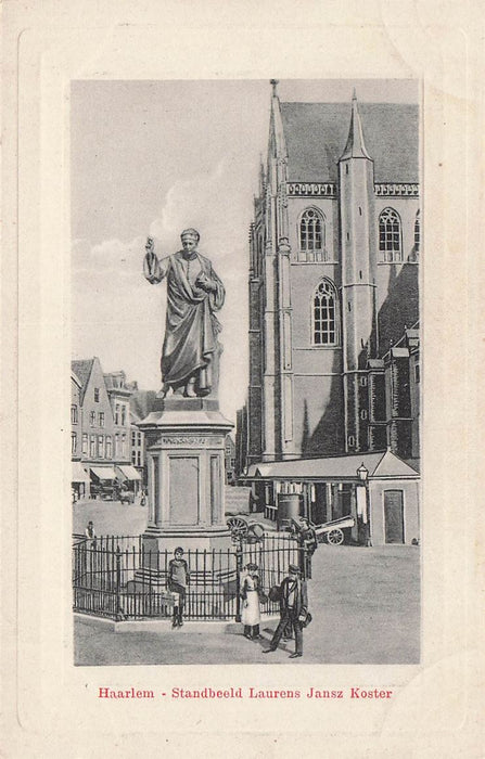 Haarlem Standbeeld Laurens Jansz Koster